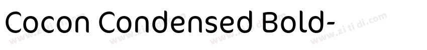 Cocon Condensed Bold字体转换